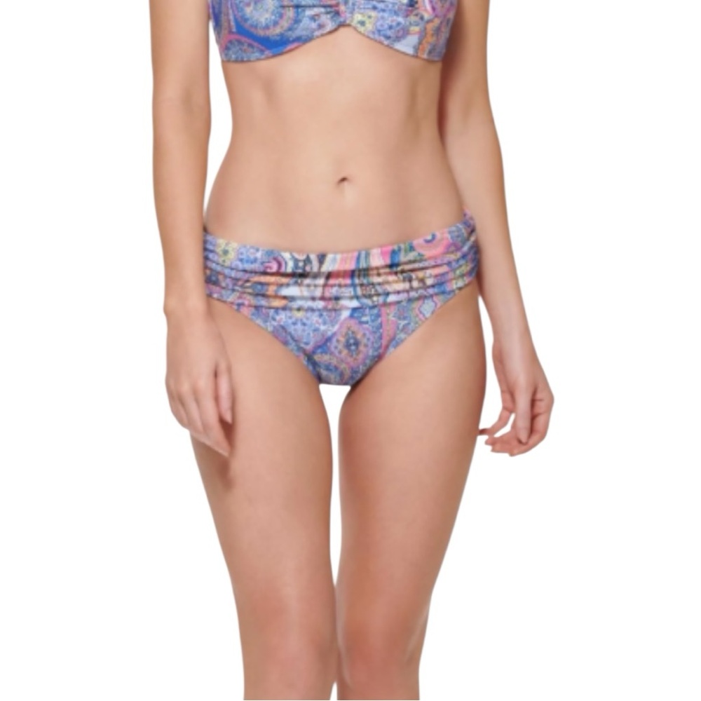 Tommy Hilfiger Paisley Provence Blue Bikini Bottom XL NWT | Designer Swim